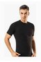 Tutku-Men's Black Crew Neck Undershirt New Season (9-Piece Economic Package) - 2