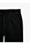 Comfortable Fit Cotton Pocketed Waist-Tie Jogger Jean Trousers - 7