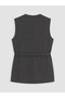 Lcw Modest Double-Breasted Collar Belted Women's Classic Vest - 7