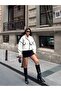 Women's Stand Collar Buttoned Jacket - 2