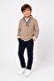 Boy's Knitted Lord 3-Piece Set Shirt Sweater Pants Holiday Outfit