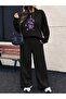 Women's Printed Top and Bottom Tracksuit Set Wide Leg Relaxed Fit