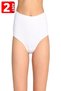 Tutku-2 Pack 100% Cotton 100% Cotton Bato Panties White-Black-Tan