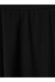 Özmarka New Season Black Knitwear Skirt with Elastic Waist - 6