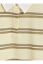 Vizyon New Season Mixed Polo Collar Oversize Women's Sweatshirt Tunic - 6