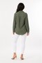 100% Organic Cotton Women's Long Sleeve Shirt with Embroidery Detail on the Front - 3