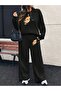 Women's Printed Top and Bottom Tracksuit Set Wide Leg Relaxed Fit