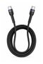 100W USB C to USB C Cable, 1m Fast Charging and Data Transfer Braided Type C Cable with Aluminum Alloy Connectors for USB-C Laptops, Tablets, Smartphones and Power Banks, Black