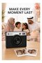 CHUZHAO Instant Print Camera with 2560×1920 Color Imaging, Wi‑Fi & Bluetooth Phone Photo Printing, IPS Screen, Type‑C Charging and MicroSD Support, Black - 6