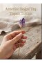 Ametist Natural Stone Bun Hairpin – Elegant and Unique Design