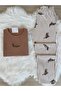 Mink Dog Patterned Soft Winter Waffle Knitted Pajama Set
