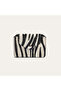 Women's Black Zebra Patterned Leather Wallet