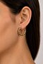 Burgundy hoop earrings - 3