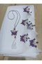 Needle-Embroidered White Color Prayer Mat with Prayer Beads - 2