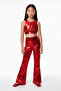 Shiny Flare Glossy Spanish Leg Disco Leggings - 3