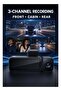 X15 4K UHD 3-Channel Dash Cam, Front Cabin Rear Car Camera with 3.2-Inch IPS Display, WiFi 6, 200° Fisheye Lens, G-Sensor, Time-Lapse Recording, Supports Up to 256GB - 5