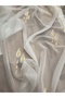 Tulle Curtain Without Pleats Cornej Button Ready-Made Curtain That Can Be Sewn On, No Ironing Required Tulle