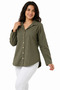 Women's Long Sleeve Gabardine Shirt - 4