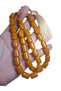 Original Crimped Amber 11*16 mm Oven-Treated Antique Collectible XXL Prayer Beads - 5