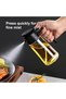 Oil Sprayer For Cooking Oil Dispenser For Kitchen 2-in-1 Olive Oil Dispenser & Sprayer - 15.8oz BPS-Free Plastic, Perfect for Cooking, Salads, Frying & BBQs, Flavor Injector, Pouring Bottle - 2