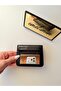 Women's Black Mirrored Card Holder Stylish and Slim Design Multi-Compartment Card Holder Wallet