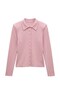 Pink Buttoned Padded Cardigan