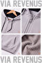 Bulls Printed Zipper Hooded Tracksuit Set - Relaxed Fit 3-Thread Zipper Sweatshirt and Sweatpants Set - 2
