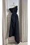 Black Draped Dress - 4
