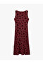 Boat Neck Sleeveless Slim Fit Tulle Dress - 6