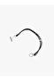 Knitted Textured Single Row Polyurethane Bracelet with Metal Accessories - 3