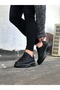 Jy507 Alone Lace-Up Leather Men's Casual Sneaker Shoes Cst Black - 3