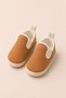 Tan Brown Side Elastic Slip-On Soft Sole Baby Booties (4-12 Months / 18-19 Number) - Lnc 5202 - 3
