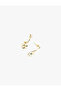 Stone detailed dangle earrings - 3