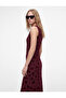 Boat Neck Sleeveless Slim Fit Tulle Dress - 2