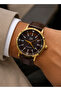Men's Wristwatch with Brown Leather Strap, Chocolate Dial, Casual & Classic, Gift Boxed - 3
