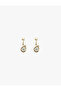 Stone detailed dangle earrings