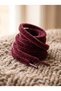 Plush Velvet Knitted Burgundy Shoelaces 120 cm Thick Plump Sports Laces - 3