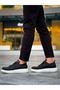 Jy814 Axel Lace-Up Leather Men's Casual Sneaker Shoes Cbt Black - 5