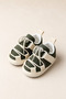 Khaki Green Drawstring Detailed Soft Sole Baby Booties with Stopper (4-12 Months / 18-19 Number) - Lnc 5200