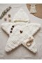 Yumoş Cream Color Baby Star Romper - Star Blanket / Swaddle