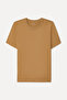 Women's Brown Crew Neck T-Shirt