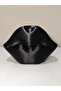 Glossy Kiss 15cm Aesthetic Lip Design Makeup Organizer & Brush Holder 🖤 Black - 2