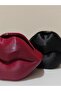 Glossy Kiss 15cm Aesthetic Lip Design Makeup Organizer & Brush Holder 🍷 Burgundy - 7