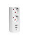 S-Link Spg03Tc 2 USB +1Type C 5V2.4A 1.5m 3X1.00Mm 100% Copper 750 Joule 3-Way Switched Surge Protected White Socket - 3