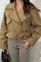 Camel Eyelet Cashmere Coat - 4