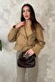 Camel Eyelet Cashmere Coat - 2