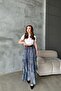 Blue Plaid Layered Skirt - 2