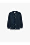 Cotton Long Sleeve Snap Button Bomber Collar College School Jacket - 3