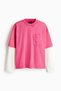 Oversized Fit Layered cotton top
