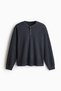 Regular Fit Waffled henley top - 2